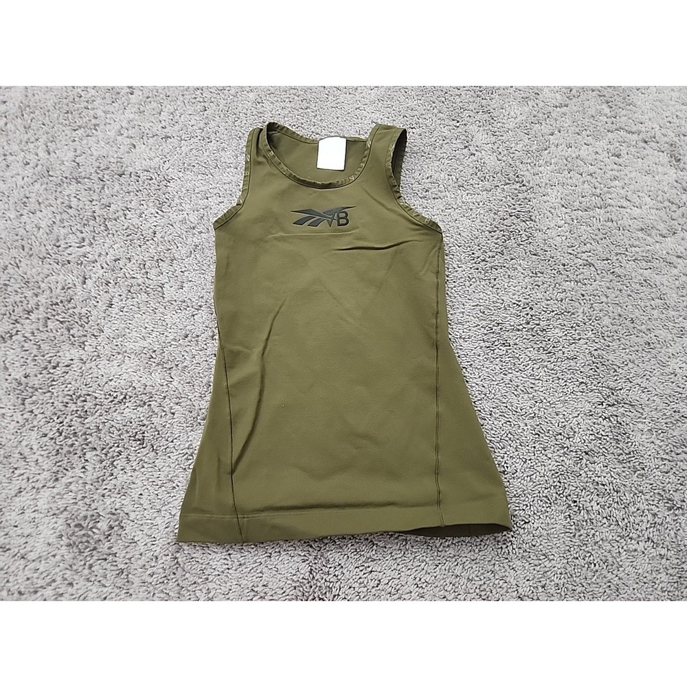 Reebok x VB Victoria Beckham Tank Top Women's XS Activewear Olive Green